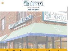 Tablet Screenshot of grovelanddental.com